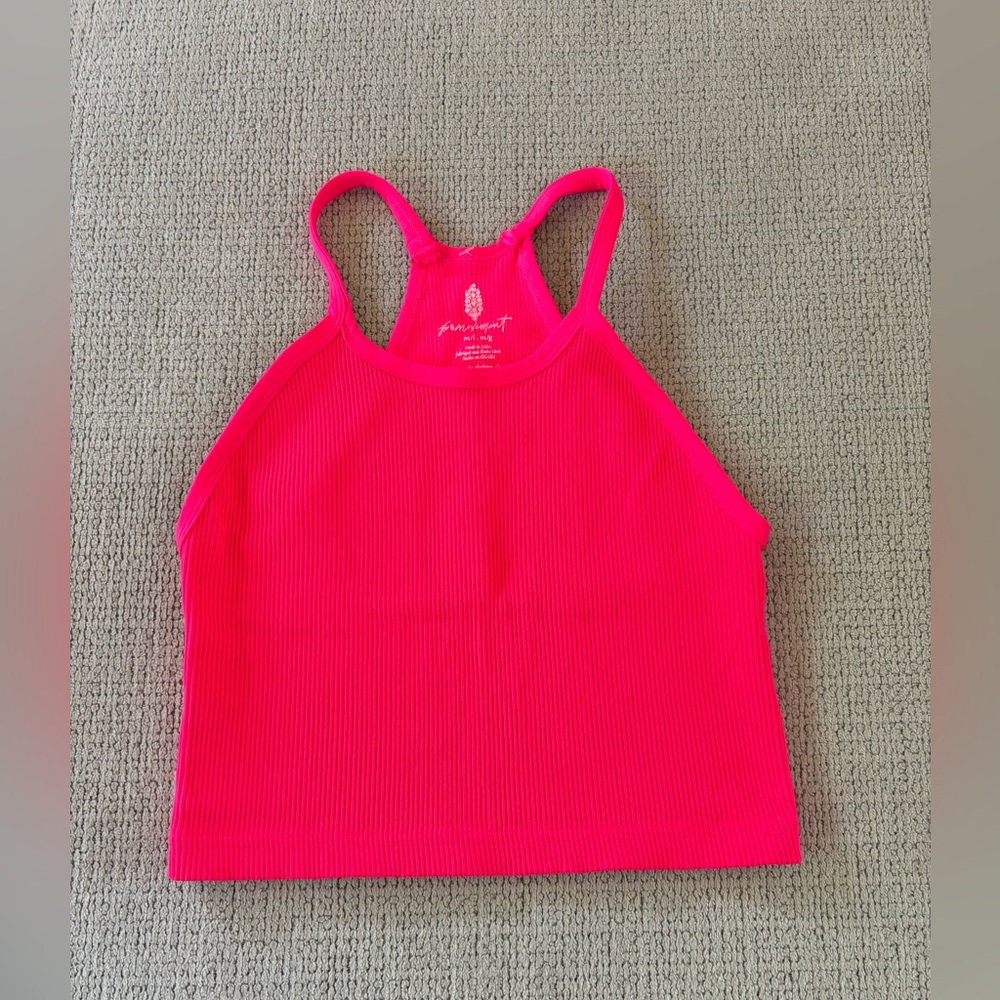 Free People Happiness Runs Crop Tank Electric Sunset M/L - Picture 3 of 7